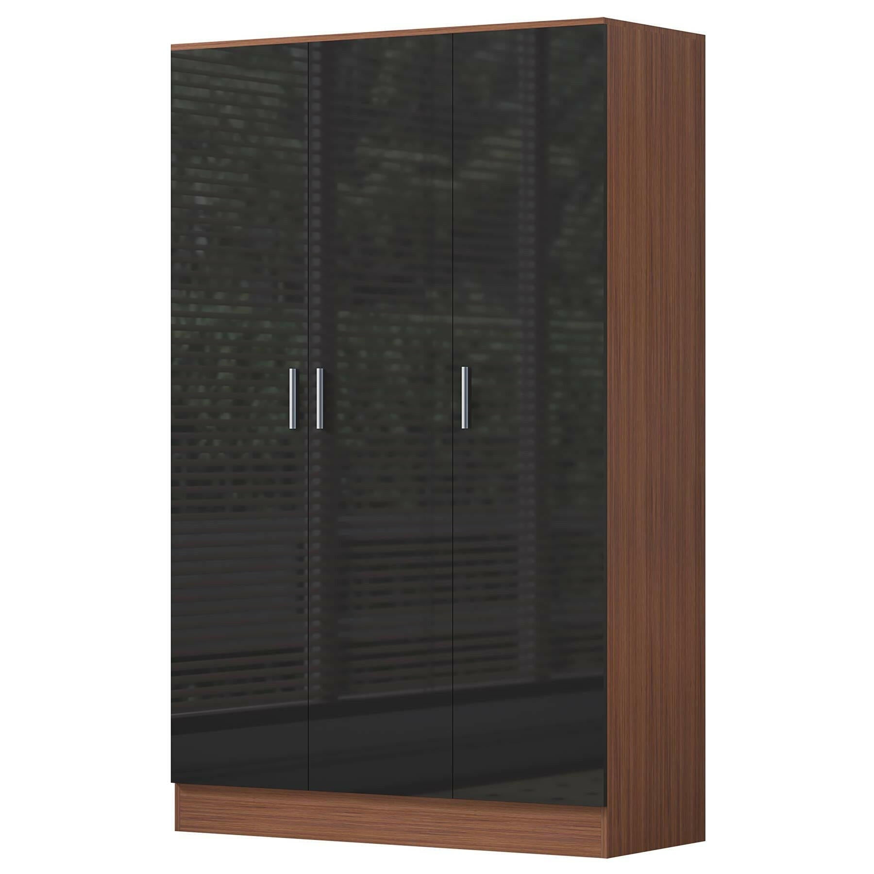 2 door wardrobe black walnut
