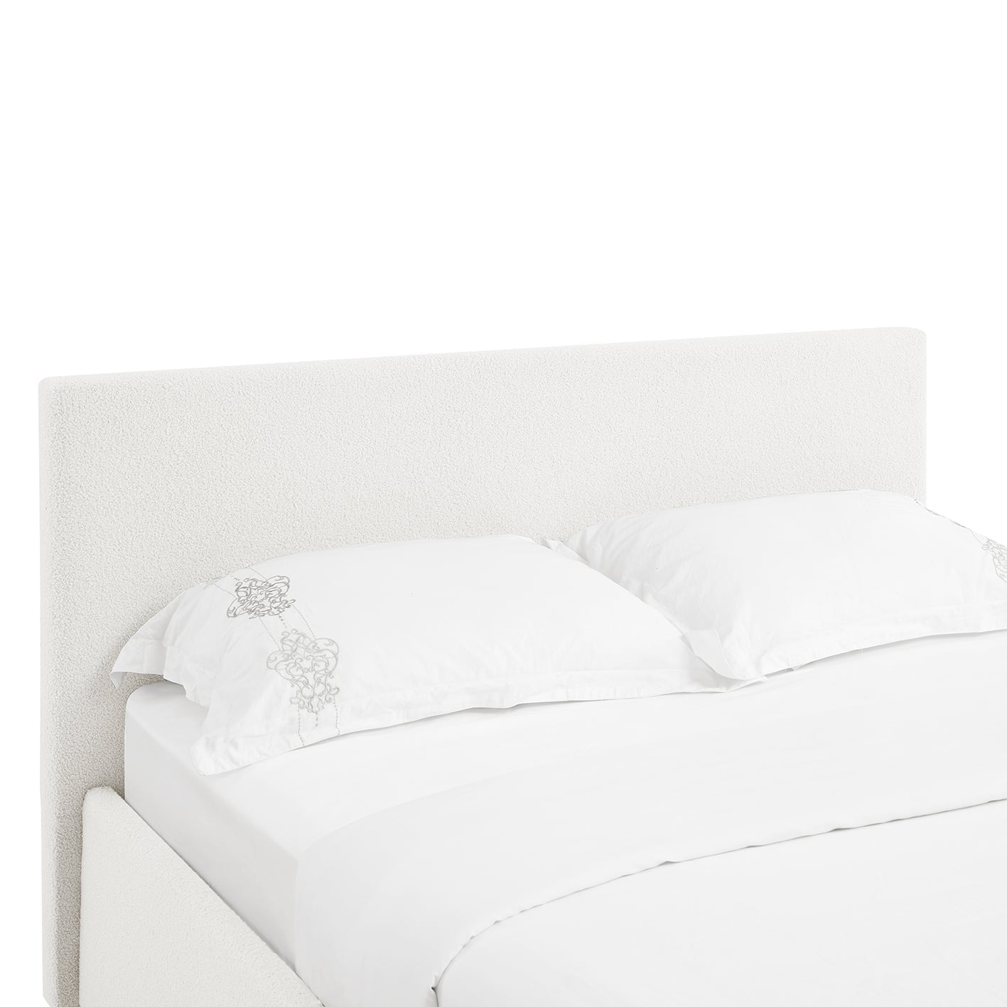 TEDDY Boucle Fabric Ottoman Storage Bed - 2 Colours + 4 Sizes + 6 Mattresses