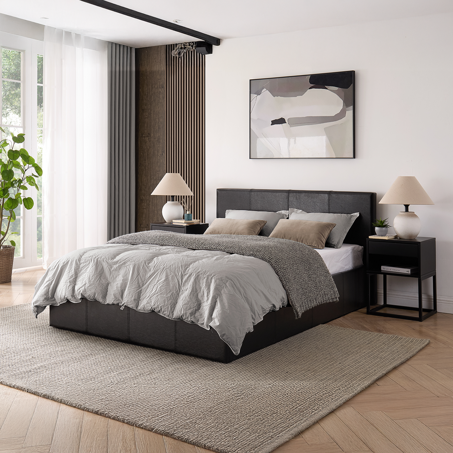 Faux Leather Beds
