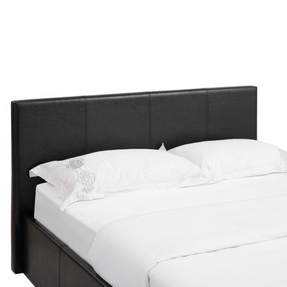 LUNA 3FT Single Faux Leather Ottoman Storage Bed-Mattress & Colour Options