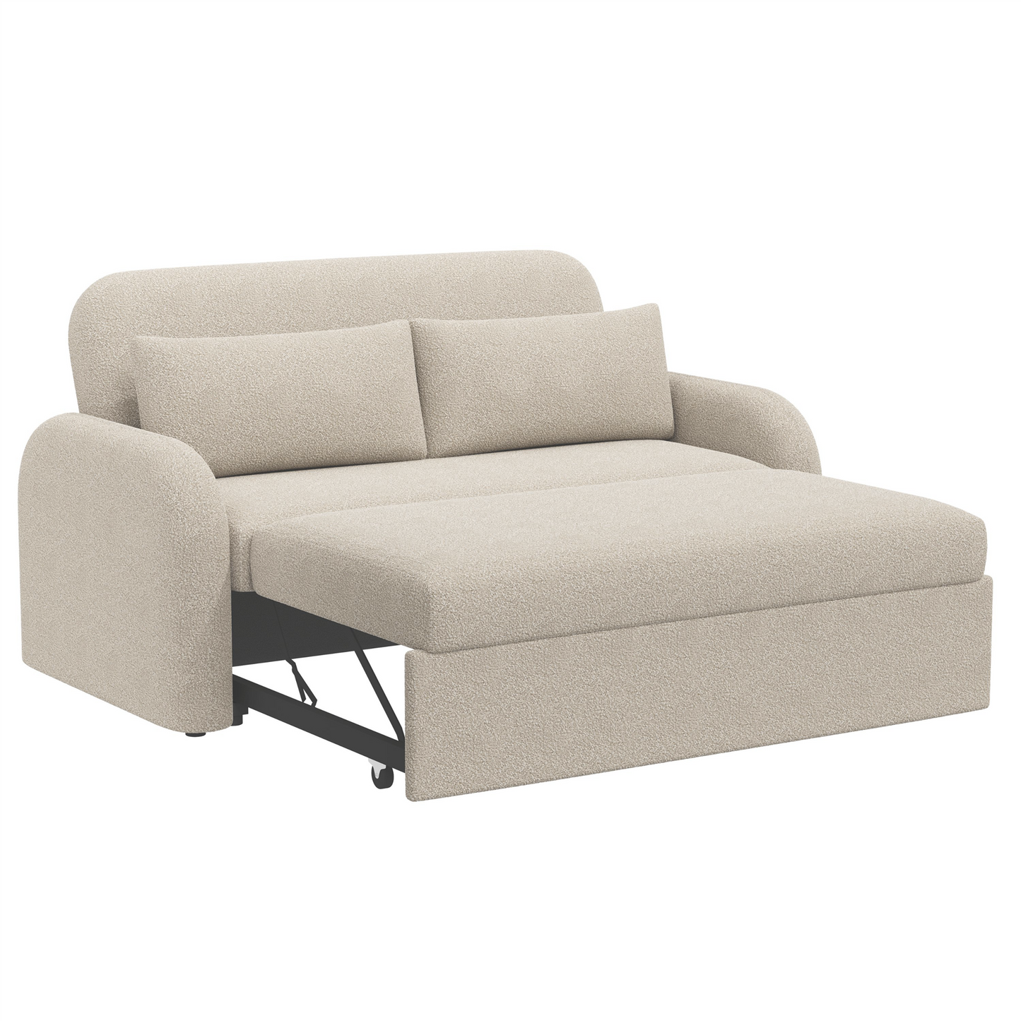 NOMA 2 Seater Boucle Pull Out Sofabed with Storage - 3 Colour Options