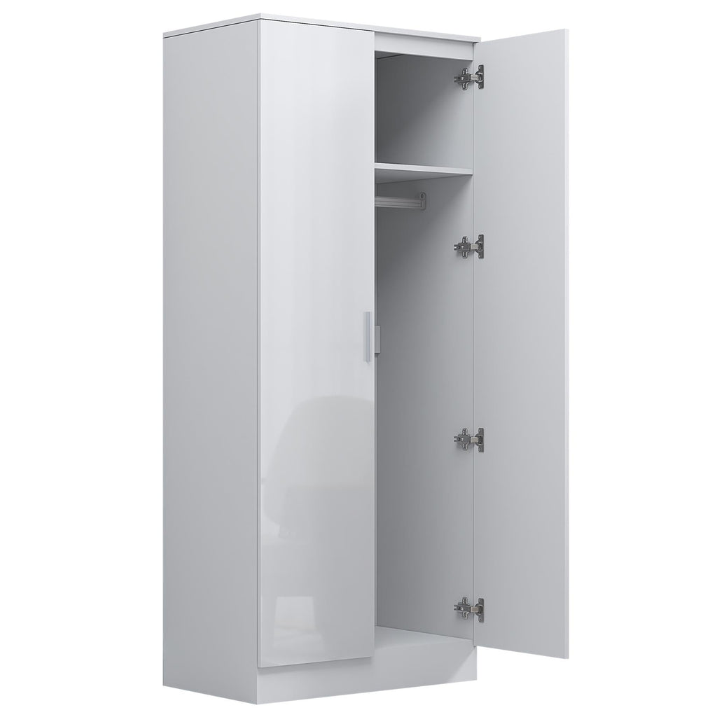 REFLECT Gloss 4 Door Wardrobe Bundle Inc 2 Door Corner + 2 Door Mirror Wardrobes