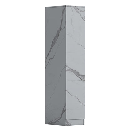 ZITA Bedroom Furniture Wardrobe Chest Bedside in White OR Grey Marble Colour