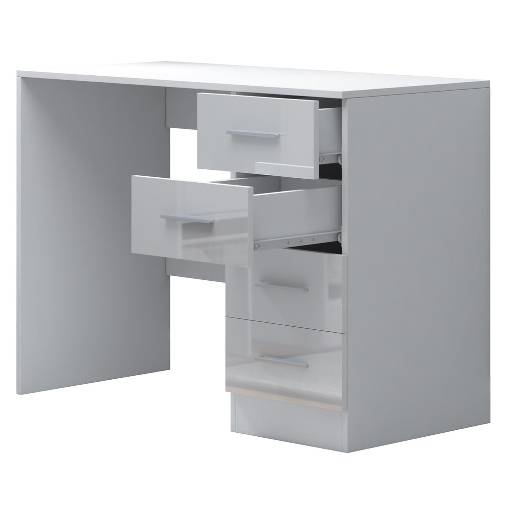 REFLECT Gloss Bedroom Furniture Wardrobe Chest Bedside Desk - 4 Colour Options