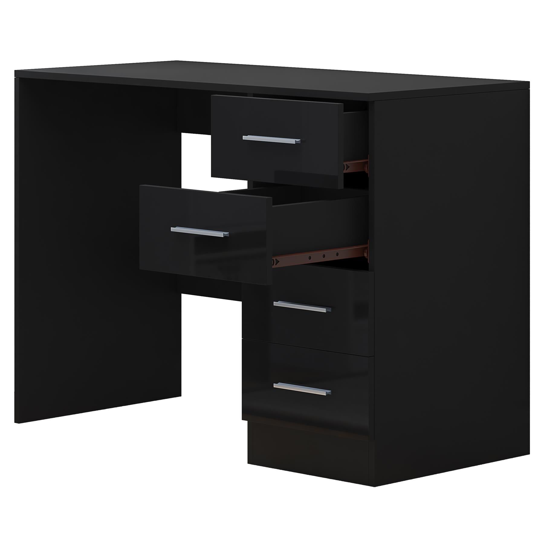 REFLECT Gloss Bedroom Furniture Wardrobe Chest Bedside Desk - 4 Colour Options