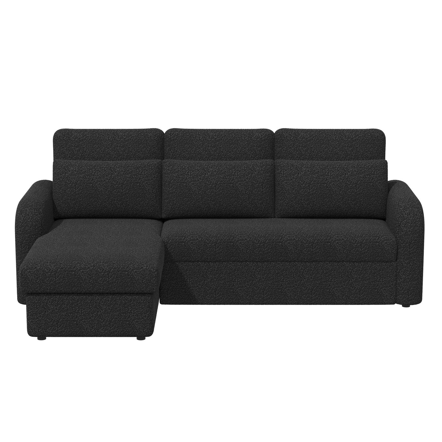 FLYN 3 Seater L Shape Boucle Pull Out Sofabed - 3 Colour Options