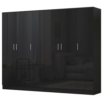REFLECT 2pc Wardrobe Bundle - 3 Door Plain + 3 Door Plain - 4 Colour Options
