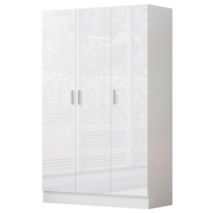 REFLECT Gloss 7 Door Wardrobe Bundle - Corner + 3dr Plain + Double Wardrobe