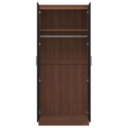 REFLECT Gloss Bedroom Furniture 2 Door Mirrored Wardrobe - 4 Colour Options