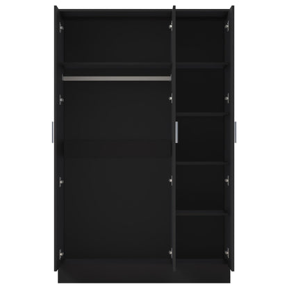REFLECT Gloss Bedroom Furniture 3 Door Mirrored Wardrobe - 4 Colour Options