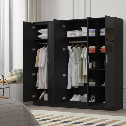 REFLECT 2pc Wardrobe Bundle - 3 Door Mirror + 2 Door Plain - 4 Colour Options