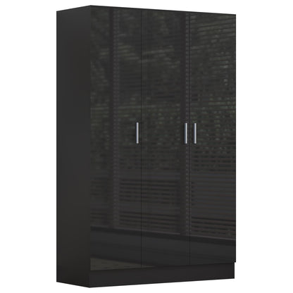 REFLECT Gloss 3pc Bedroom Set - 3 Door Wardrobe + 5 Draw Chest + Bedside