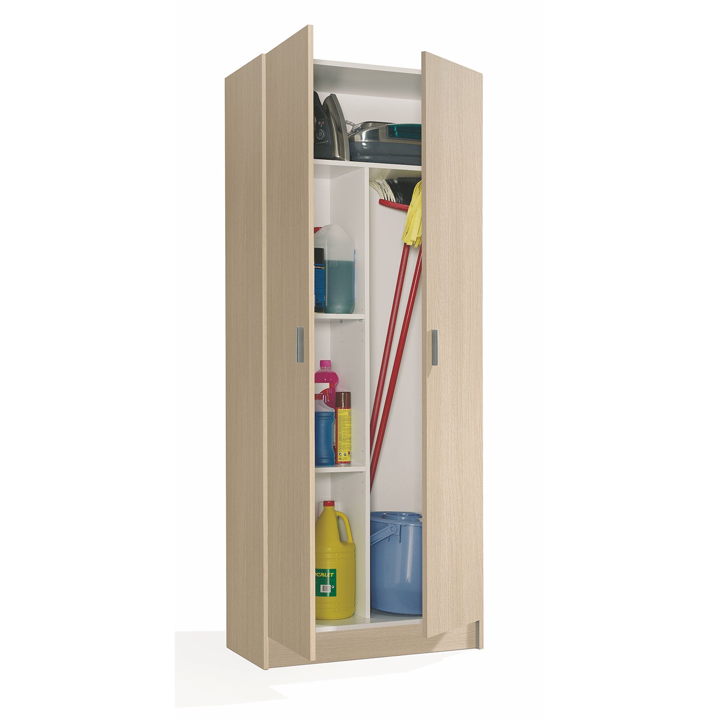 VITA Utility Laundry Cupboard / Cabinet Storage Units in White OR Oak Options