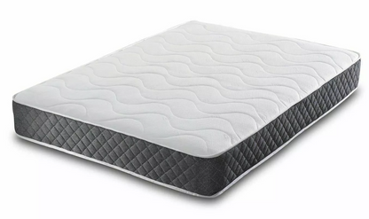 LUNA 4FT Small Double Black Ottoman Storage Bed with Gas Lift Up & Memory Foam & Spring Mattress