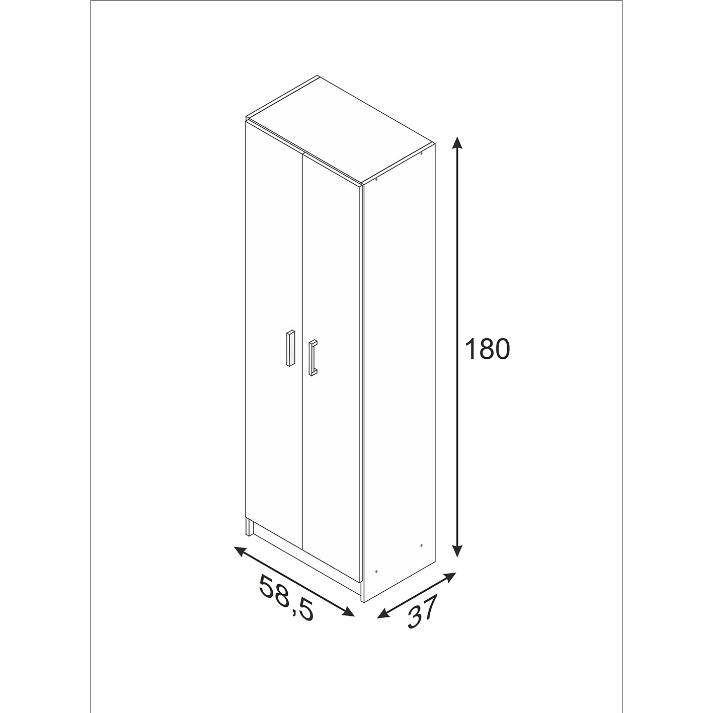 VITA Utility Laundry Cupboard / Cabinet Storage Units in White OR Oak Options