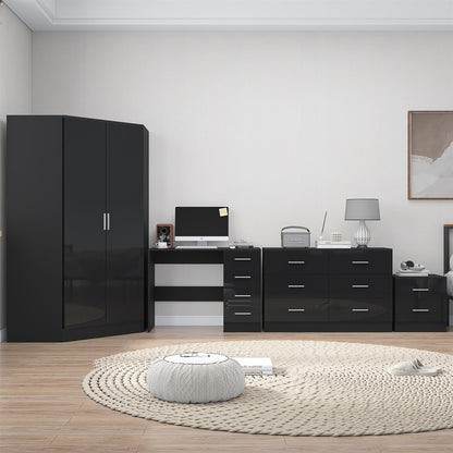 REFLECT 4pc Bedroom Set - Corner, Wide Chest, Bedside, Desk - 4 Colour Options