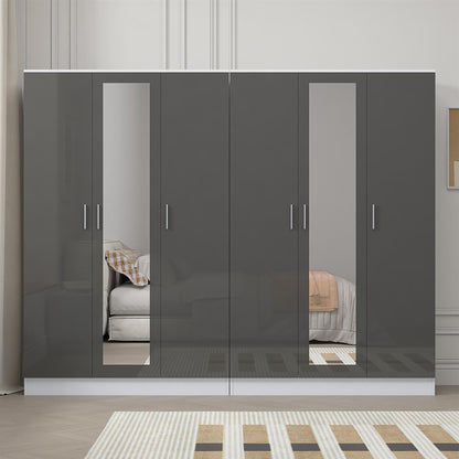 REFLECT 2pc Wardrobe Bundle - 3 Door Mirror + 3 Door Mirror - 4 Colour Options
