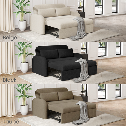 NOMA 2 Seater Boucle Pull Out Sofabed with Storage - 3 Colour Options