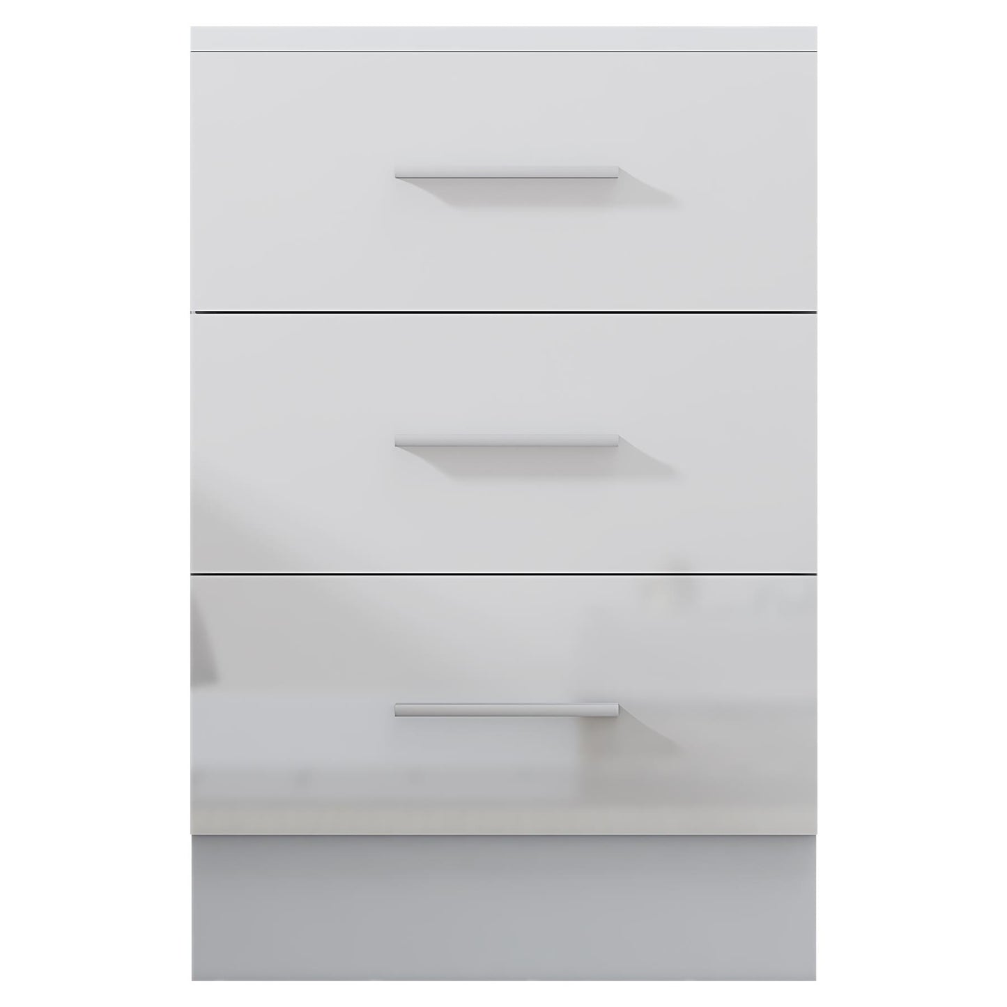 REFLECT High Gloss Pair of 3 Drawer Bedsides in 4 Colour Options