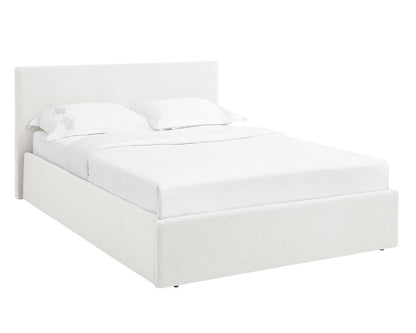 TEDDY 5FT Kingsize Boucle Ottoman Storage Bed - 2 Colour + Mattress Option