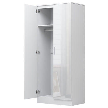 REFLECT Gloss 5 Door Wardrobe Bundle - 2 Door Corner + 2 Door + 1 Door Wardrobe