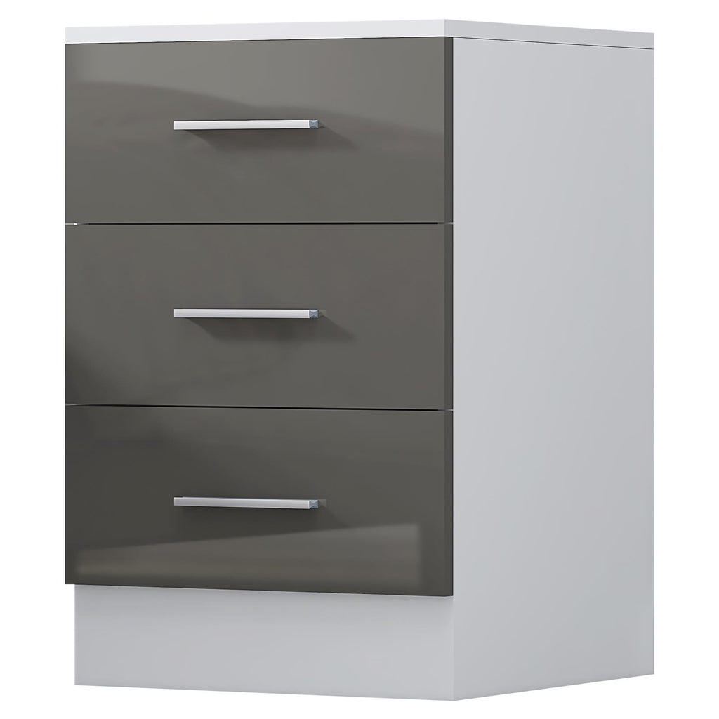 REFLECT Gloss Bedroom Furniture Wardrobe Chest Bedside Desk - 4 Colour Options