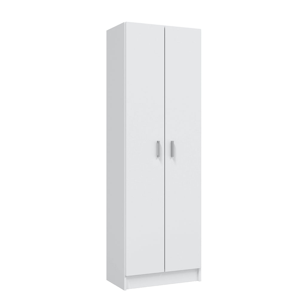 Vita White 2 Door Shoe & Boot Cupboard - Modular Kitchen Utility Room Cleaning Cabinet