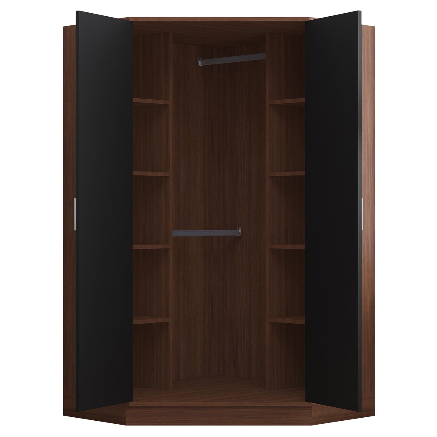 REFLECT Gloss 7 Door Wardrobe Bundle - Corner + 3dr Plain + Double Wardrobe