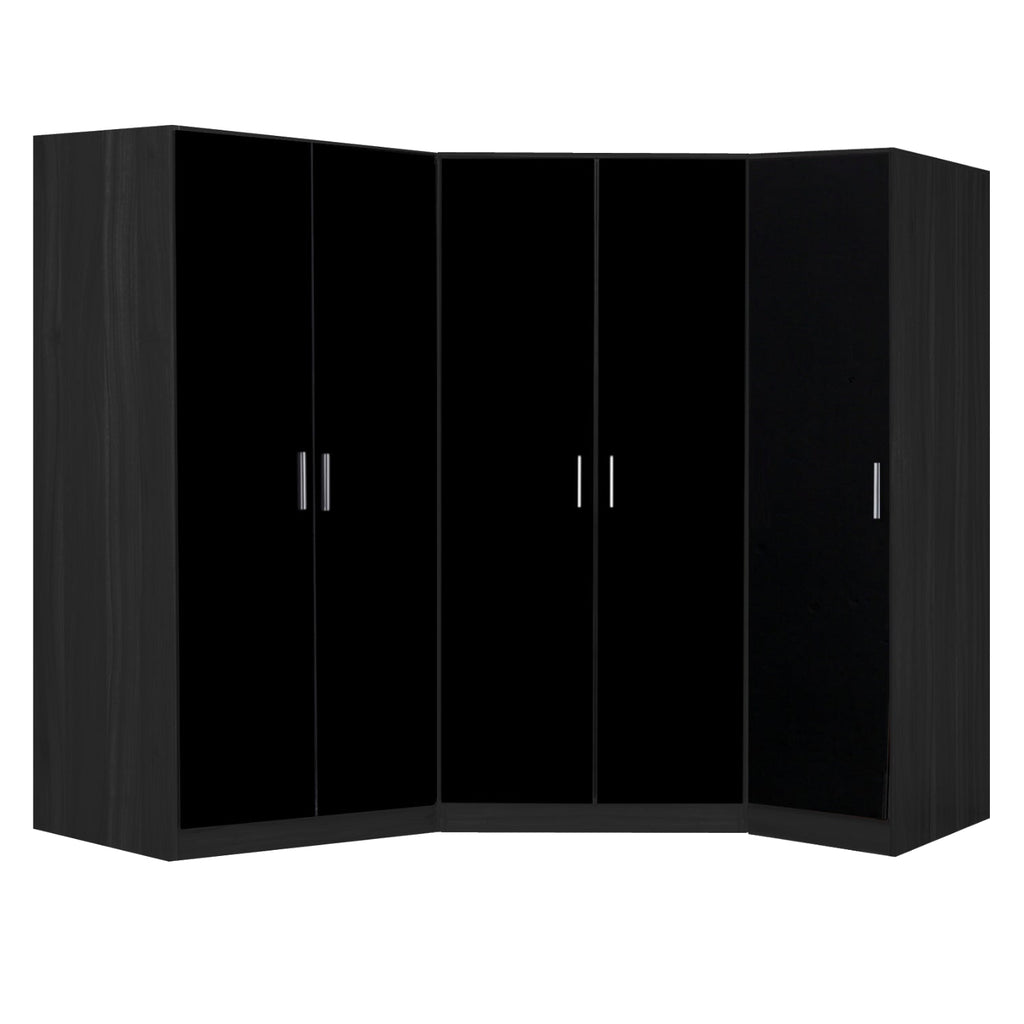 REFLECT Gloss 5 Door Wardrobe Bundle - 2 Door Corner + 2 Door + 1 Door Wardrobe