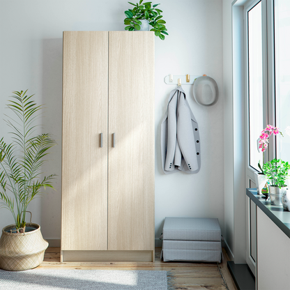 Vita 2 Door Kitchen Utility Room Cabinet - Oak Finish