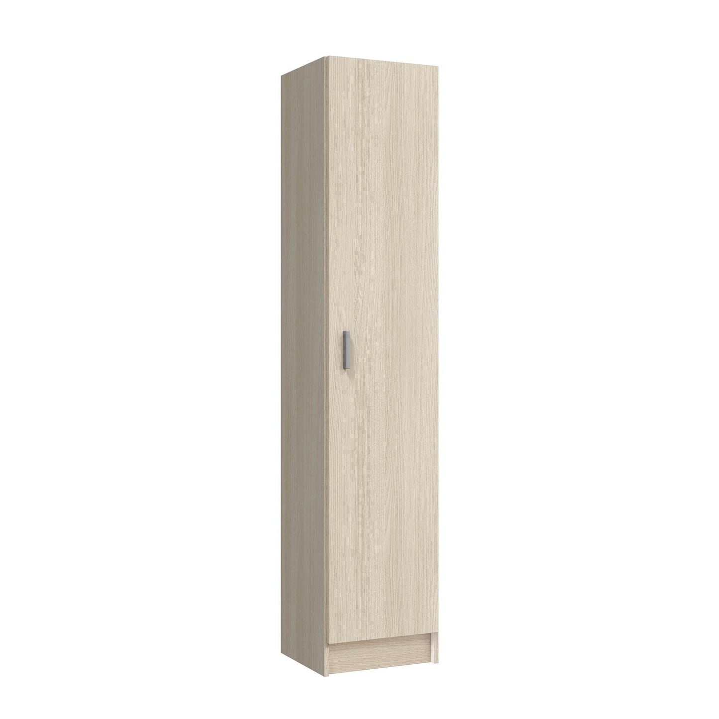 VITA Oak Utility Storage Cupboard - 1 Door Cabinet with 3 Shelves - Modular Storage for Kitchen or Utility Room