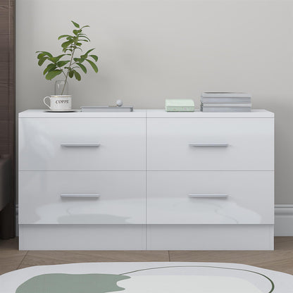 REFLECT High Gloss Pair of 2 Drawer Bedsides in 4 Colour Options