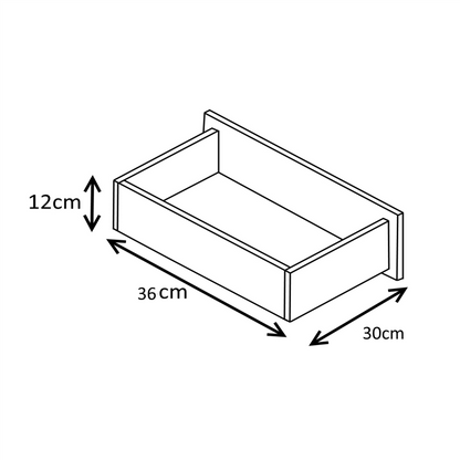 Reflect 2 Drawer Bedside - White Gloss & Matt White - Modern Nightstand for Bedroom Storage