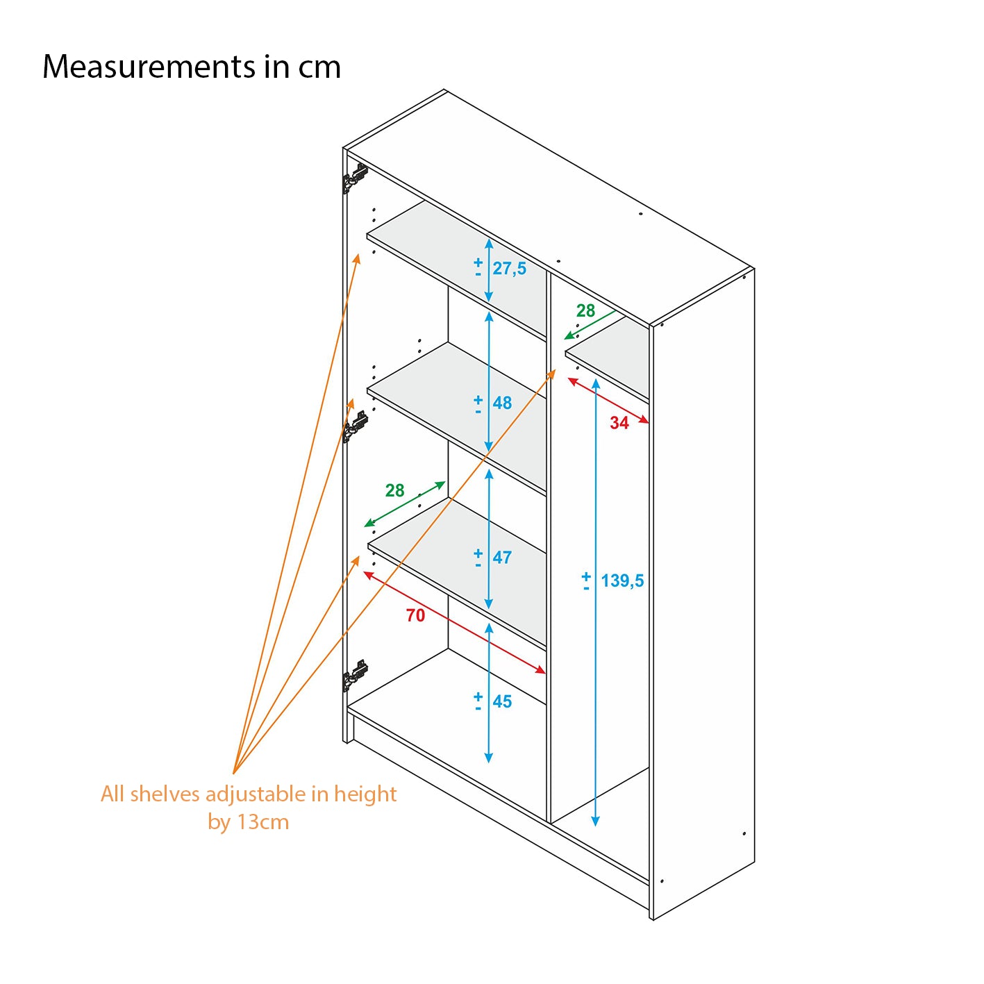 VITA Utility Laundry Cupboard / Cabinet Storage Units in White OR Oak Options