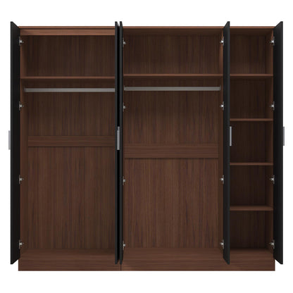REFLECT 2pc Wardrobe Bundle - 3 Door Plain + 2 Door Plain - 4 Colour Options