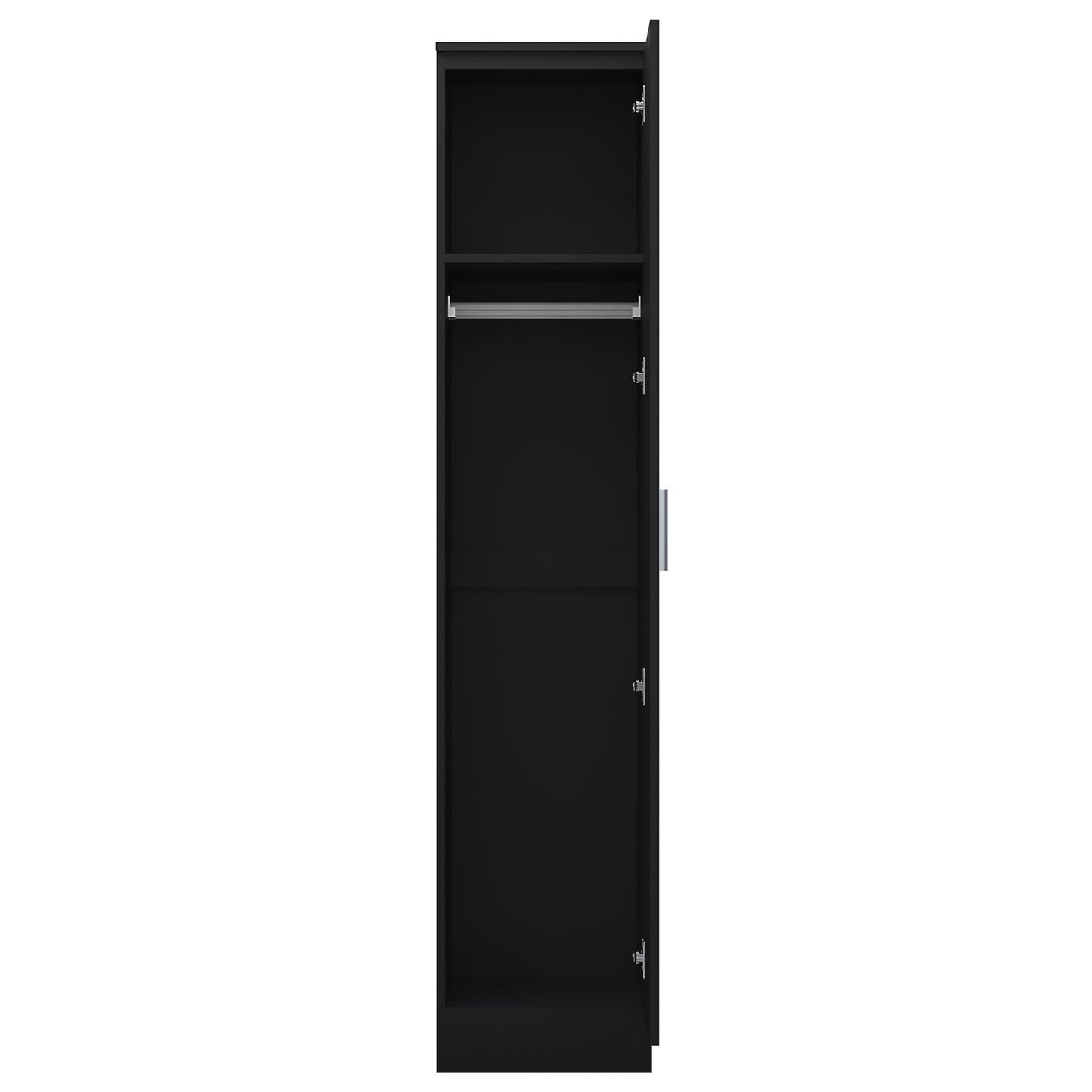 REFLECT High Gloss Bedroom Furniture Wardrobe Chest Bedside Desk Option in Black