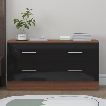 REFLECT High Gloss Pair of 2 Drawer Bedsides in 4 Colour Options
