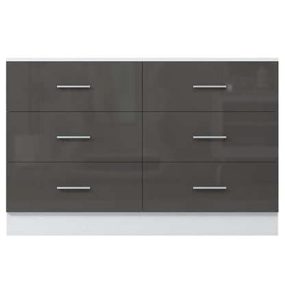 REFLECT Gloss Bedroom Furniture Wardrobe Chest Bedside Desk - 4 Colour Options