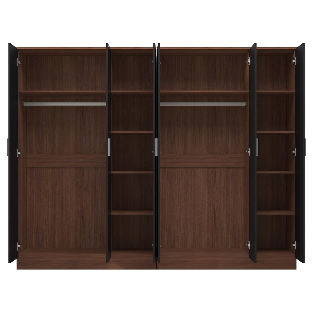 REFLECT 2pc Wardrobe Bundle - 3 Door Plain + 3 Door Plain - 4 Colour Options