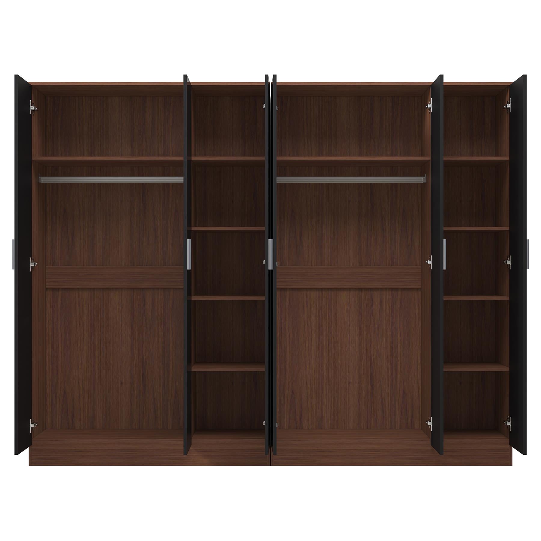 REFLECT 2pc Wardrobe Bundle - 3 Door Plain + 3 Door Plain - 4 Colour Options