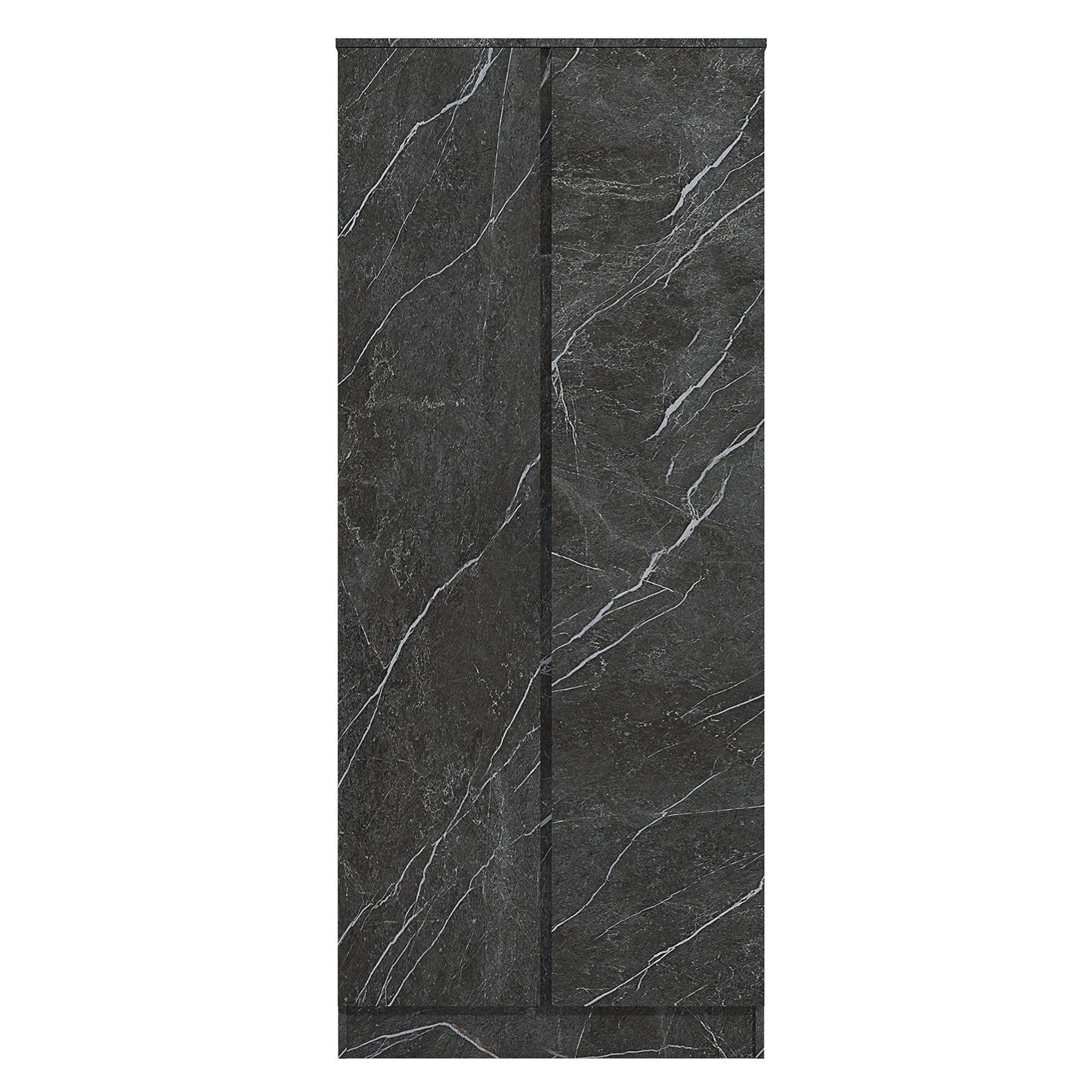 ZITA Bedroom Furniture Range Wardrobe Chest Bedside in Grey Marble Effect