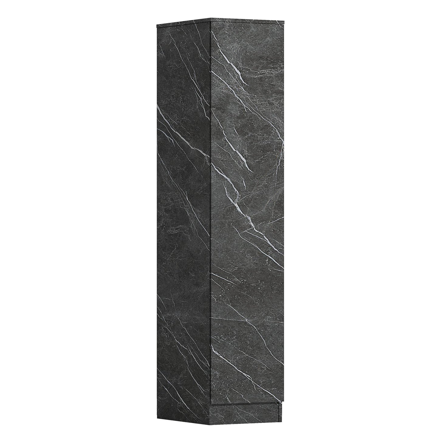 ZITA Grey Marble Effect 2 Piece Wardrobe Set - 2 Door and 1 Door, Spacious Bedroom Storage Solutions