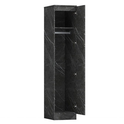 ZITA Grey Marble Effect 2 Piece Wardrobe Set - 2 Door and 1 Door, Spacious Bedroom Storage Solutions