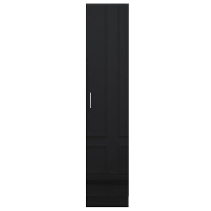 REFLECT High Gloss Bedroom Furniture Wardrobe Chest Bedside Desk Option in Black