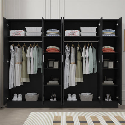 REFLECT 2pc Wardrobe Bundle - 3 Door Mirror + 3 Door Mirror - 4 Colour Options