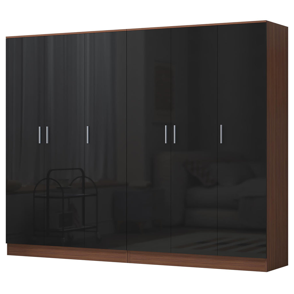REFLECT 2pc Wardrobe Bundle - 3 Door Plain + 3 Door Plain - 4 Colour Options
