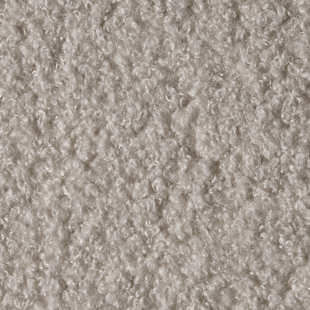 TEDDY BOUCLE 5FT King Gas Lift Up Ottoman Storage Bedframe (Beige)