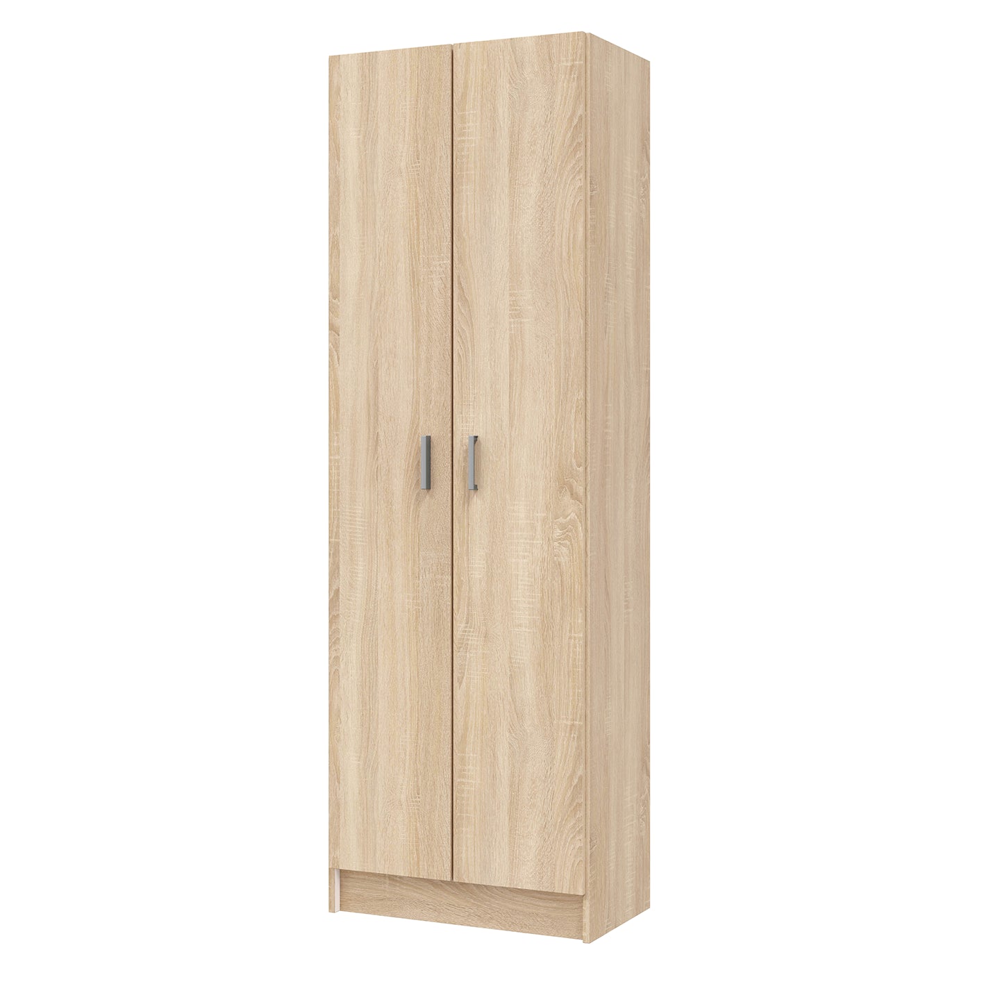 Vita Oak 2 Door Shoe & Boot Cupboard - Modular Kitchen Utility Room Cleaning Cabinet