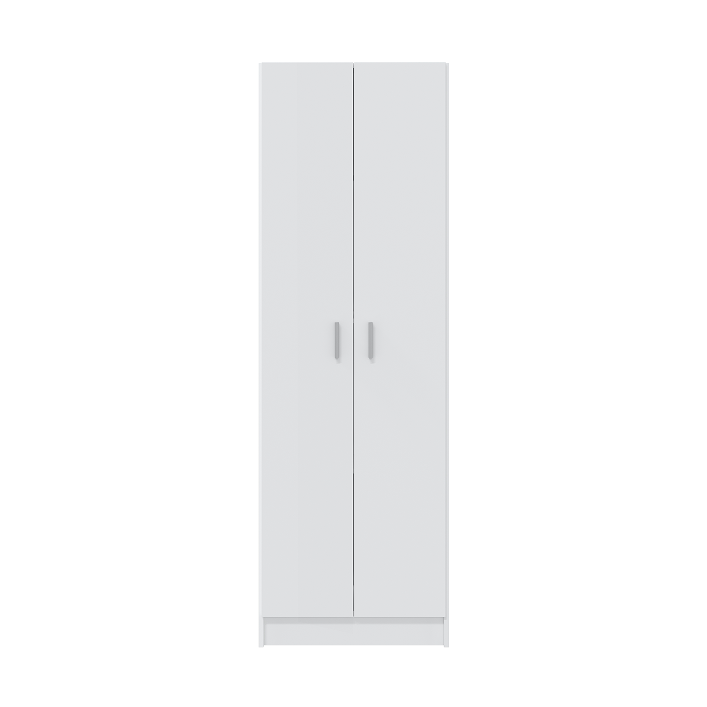Vita White 2 Door 4 Shelf Kitchen Utility Room Cabinet - Modular Cleaning Storage