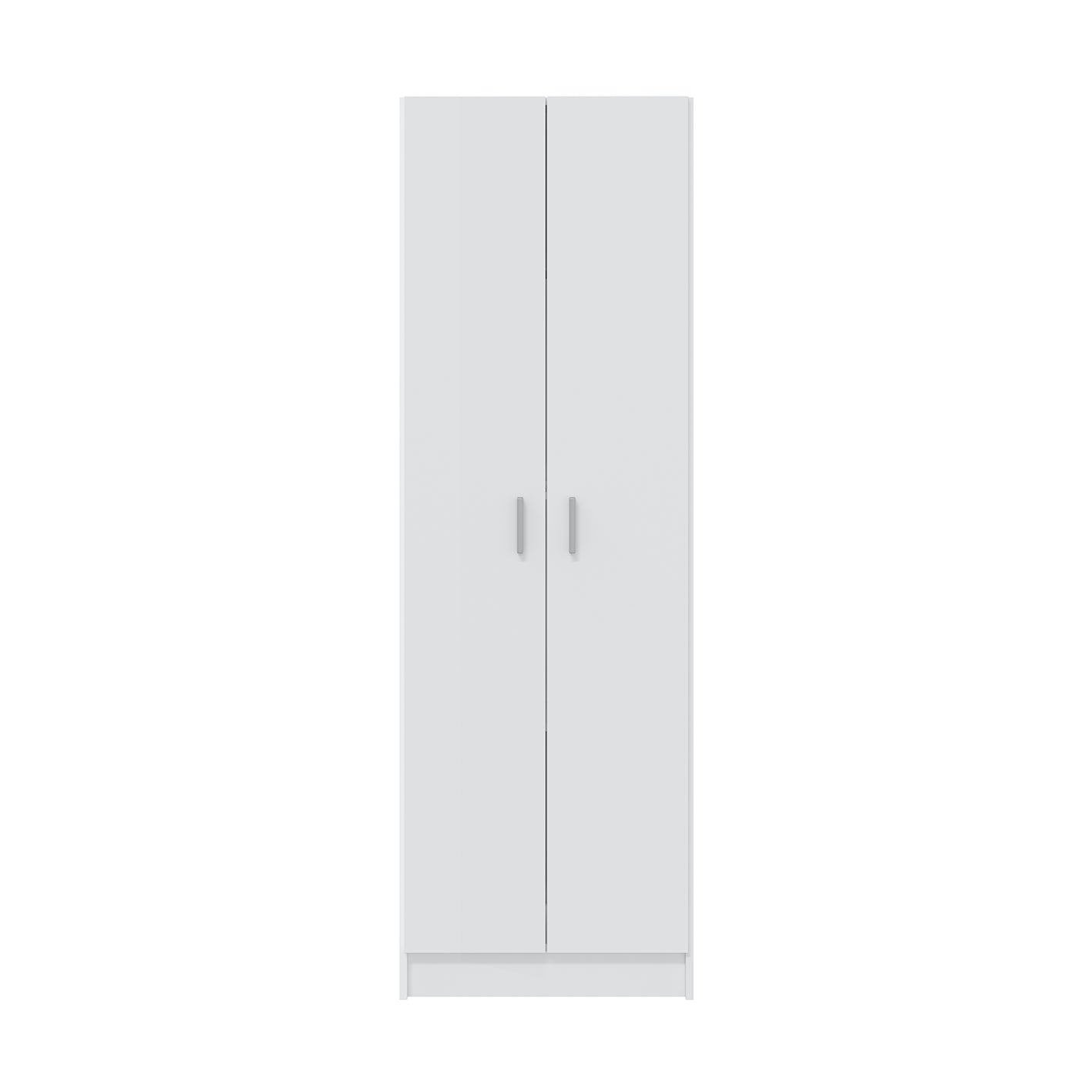 Vita White 2 Door 4 Shelf Kitchen Utility Room Cabinet - Modular Cleaning Storage